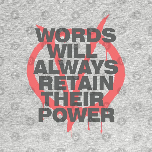 Words Power - V for Vendetta by The Architect Shop